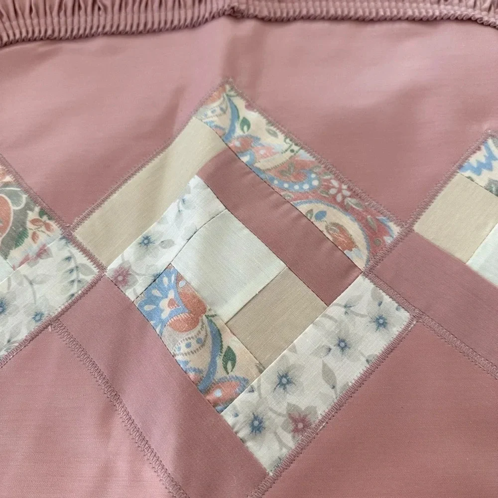 NWT Vintage Set of 6 Pink Mauve Quilted Kitchen Placemats Country‎ Farmhouse New
